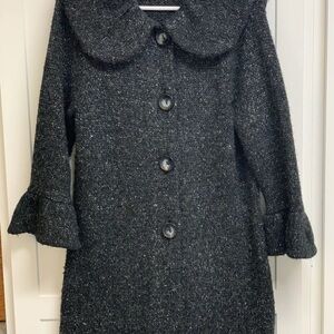 Studio Works Black Tweed Sweater/Coat